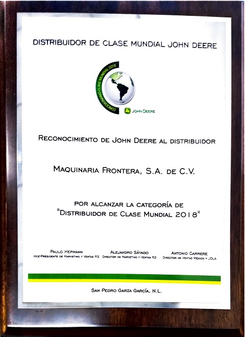 Placa de reconocimiento